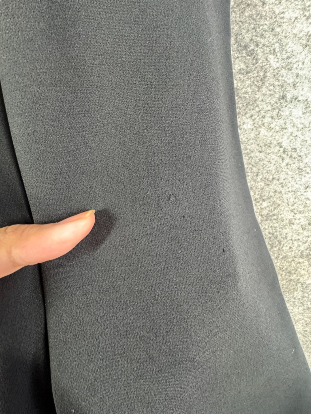 Georges Rech Black Wide Leg Pants High Waist Minimalist Tailored Career Size 42 - Picture 6 of 16